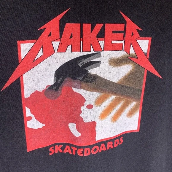 ❌SOLD❌ RARE Y2K baker skateboards Metallica rip - Picture 3 of 6